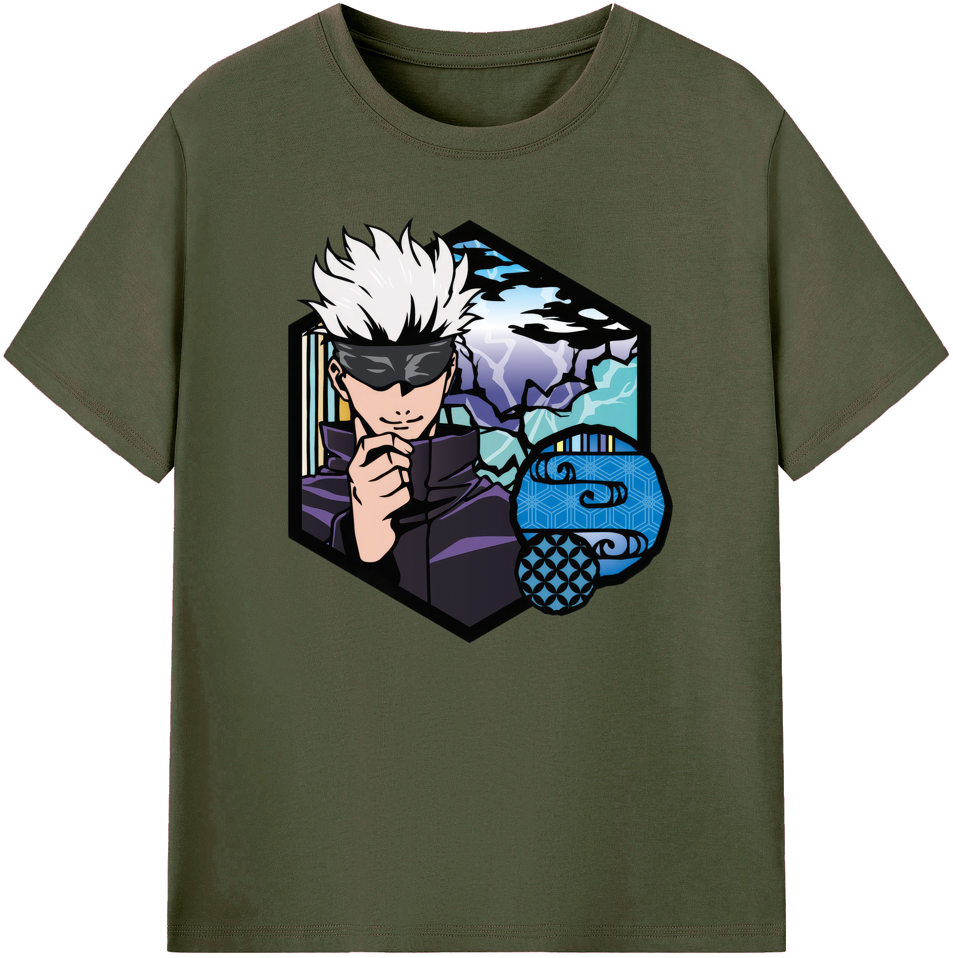 （画像用） 呪術廻戦 Jujutsu Kaisen 綿100％ メンズ半袖Tシャツ｜肌触りやわらか＆通気性